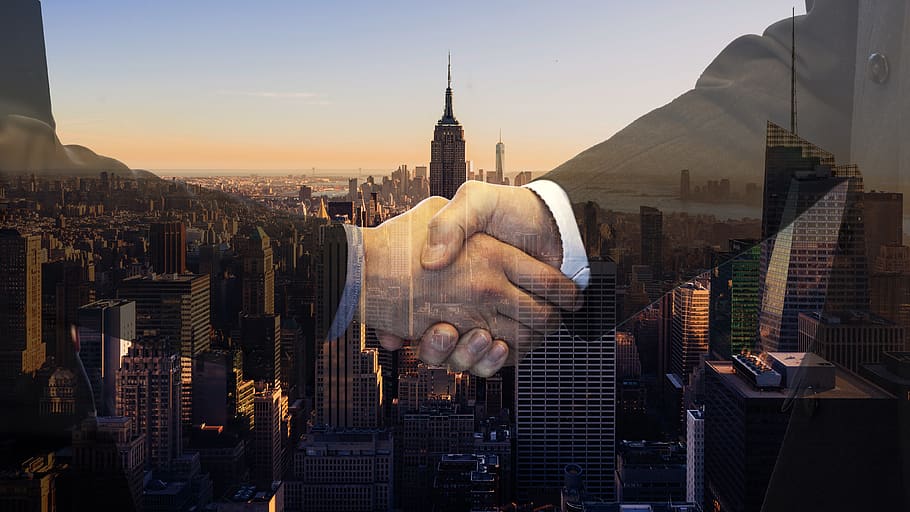 handshake, contract, buyer, dealer, shaking hands, company, HD wallpaper