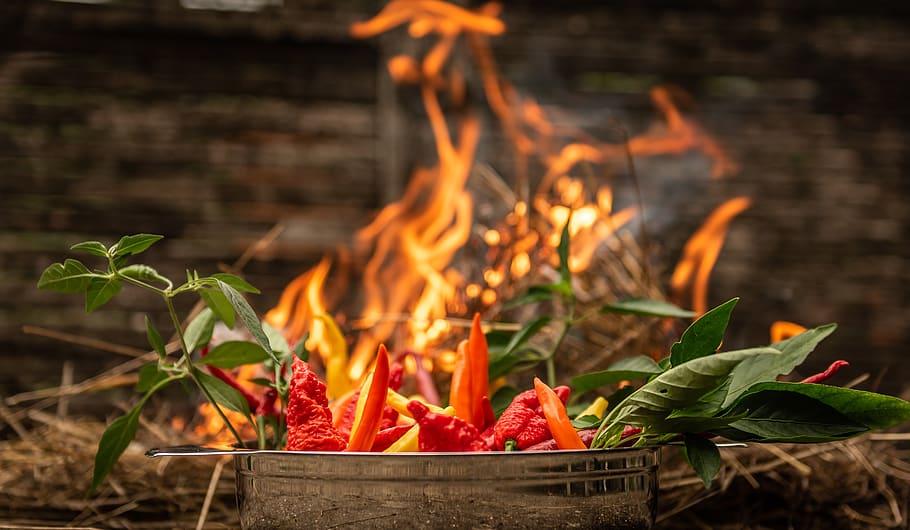fire, chili, sharp, burn, red, food, chilli pepper, color, background