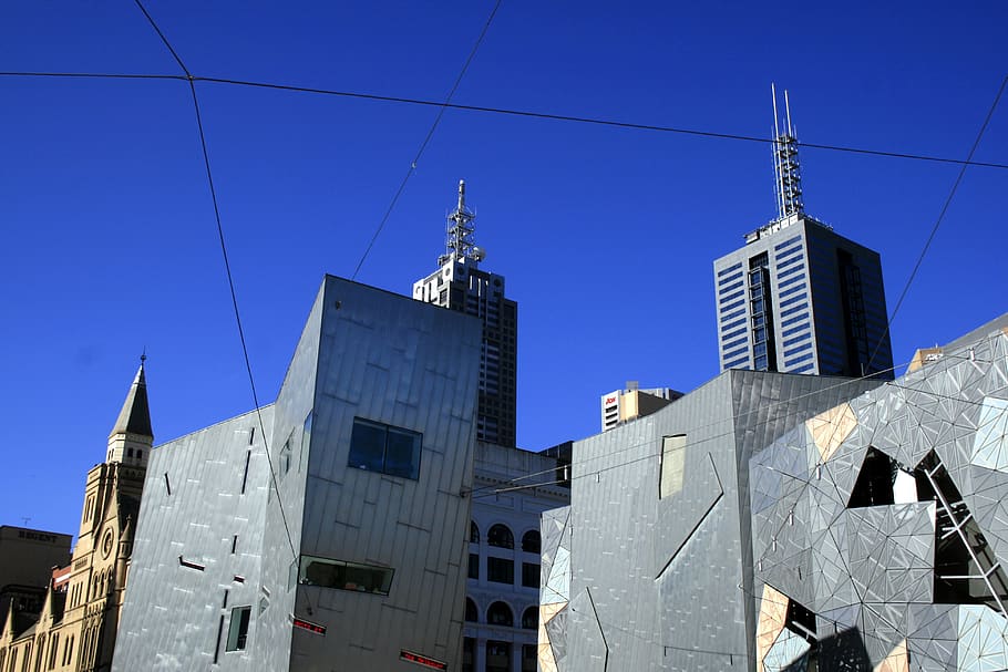 buildings, skyline, melbourne, architecture, built structure HD wallpaper