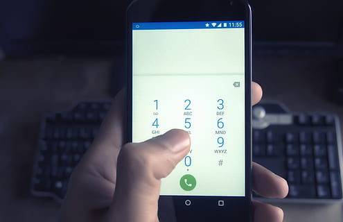Person Dialing on Black Smartphone, cell phone, cellular technology HD wallpaper