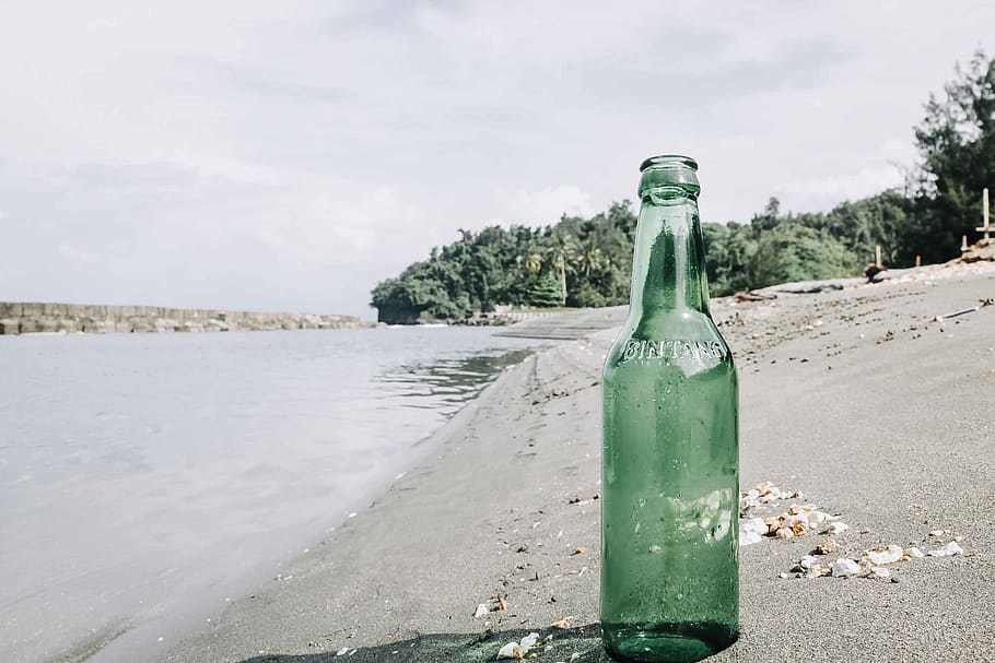 indonesia, papua, bottle, container, sky, drink, water, cloud - sky HD wallpaper