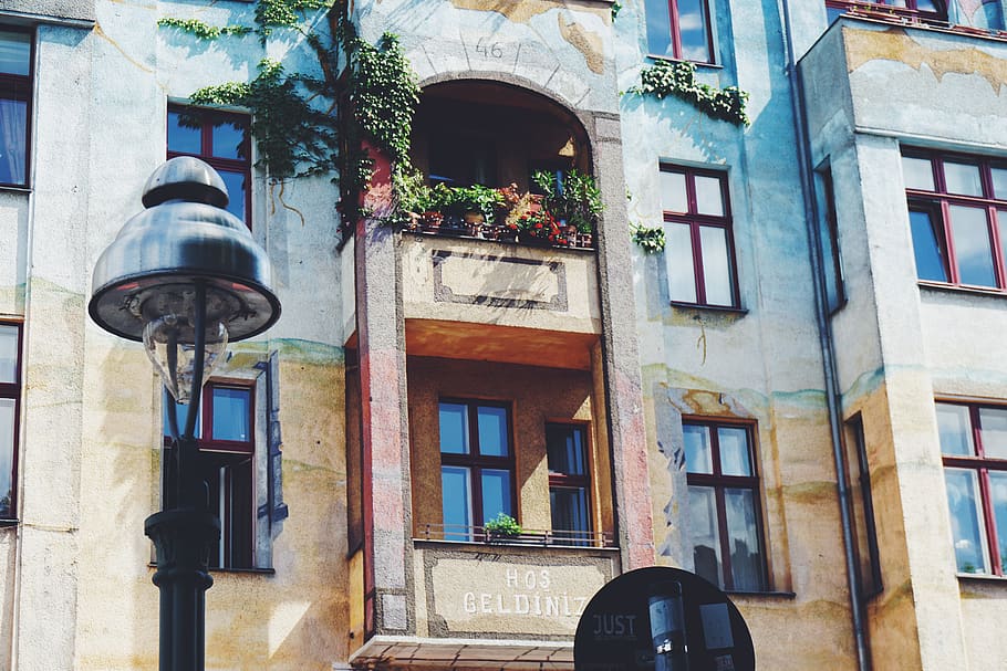 berlin, germany, building, colours, built structure, building exterior HD wallpaper