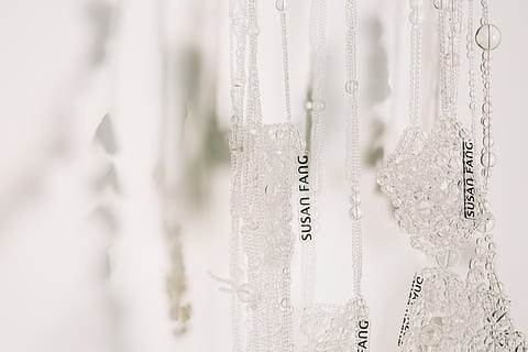 hanging silver-colored necklaces, crystal, bags, shadow, fashion HD wallpaper