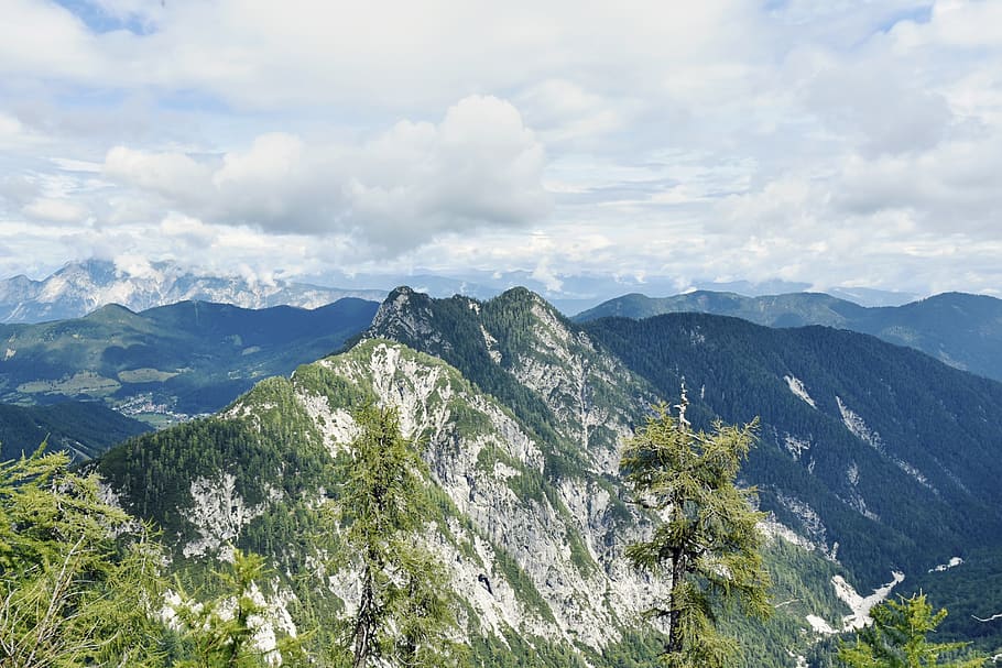trekking, mountains, hiking, peaks, alpine, alps, slovenia, HD wallpaper