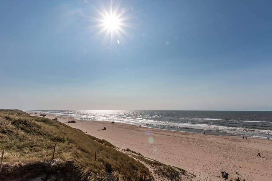 denmark, coast, sea, beach, nature, landscape, north sea, water HD wallpaper