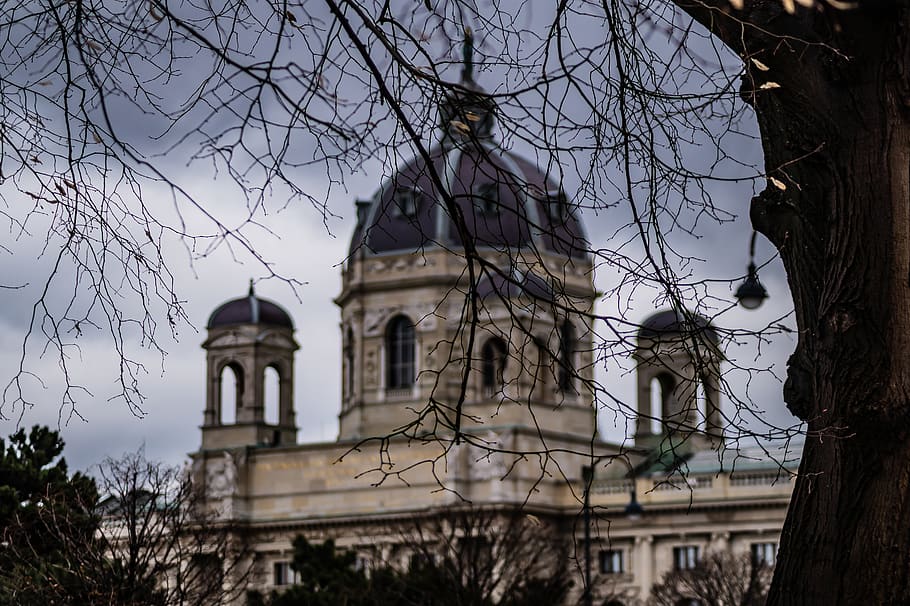 building, architecture, dome, tower, vienna, austria, town HD wallpaper