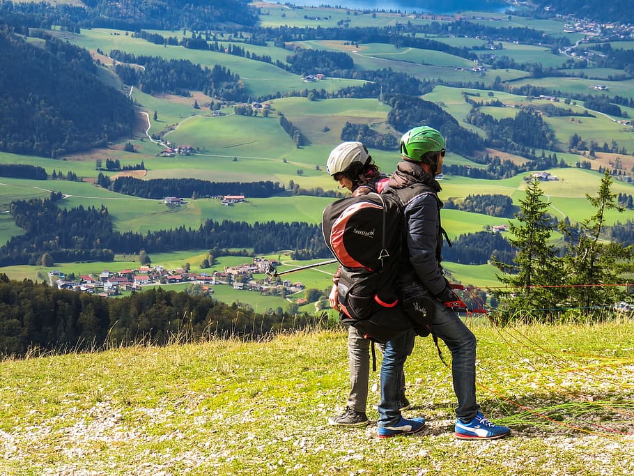 exercise, training, sport, thrill, para, paragliding, human HD wallpaper