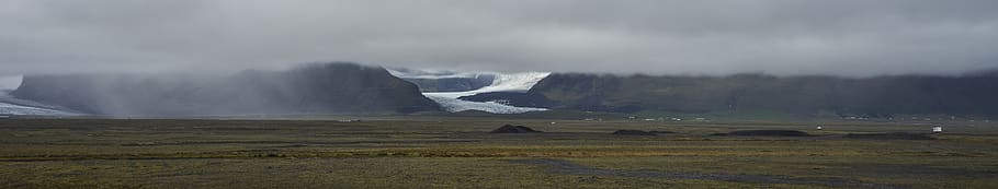 iceland, katla volcano, environment, landscape, sky, beauty in nature HD wallpaper