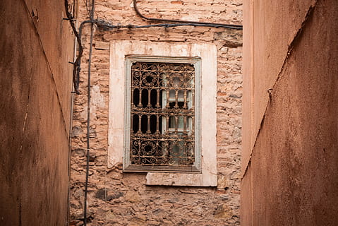 morocco, marrakesh, window, wall, africa, texture, alley, architecture HD wallpaper
