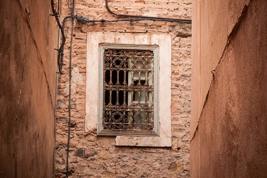 morocco, marrakesh, window, wall, africa, texture, alley, architecture HD wallpaper