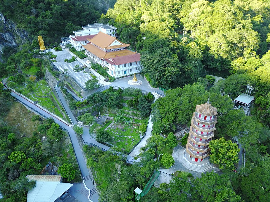 taiwan, xiulin township, pudu bridge, tree, plant, architecture, HD wallpaper