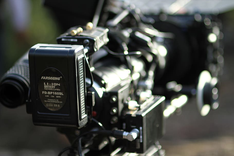 camera, cinema, digital, production, technology, close-up, focus on foreground HD wallpaper
