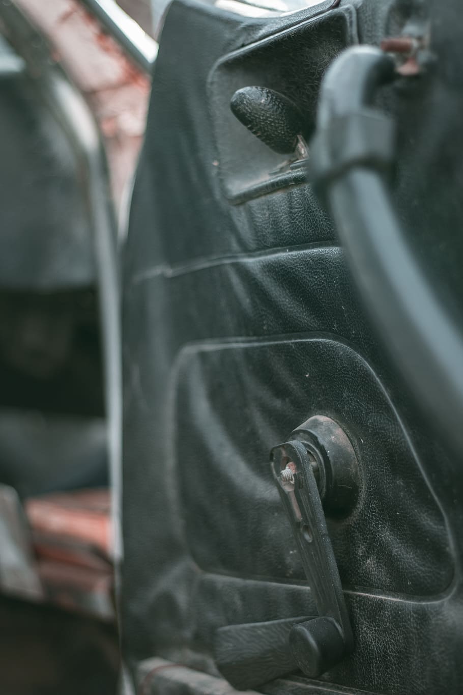 handrail, banister, machine, tire, windshield, gearshift, mirror HD wallpaper