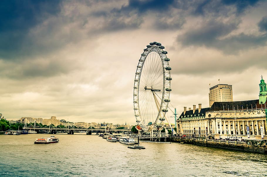 cloud, day, old, outdoor, town, ship, tourist, winter, boat HD wallpaper