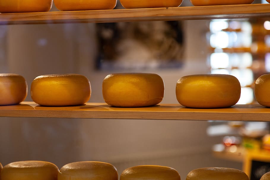 cheese, shelf, power supply, dairy, calcium, kaasbollen, milk product HD wallpaper