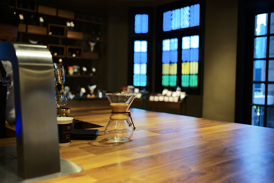 table, indoors, glass, no people, wood - material, seat, food and drink HD wallpaper