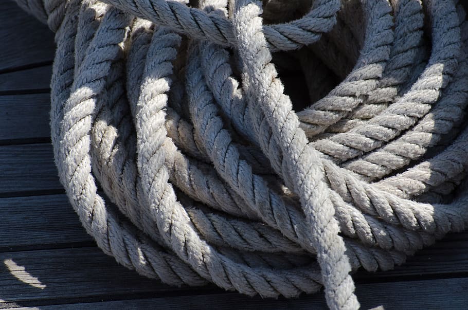corde, cordage, noeud, noeud marin, marine, voile, bateau, rope, HD wallpaper