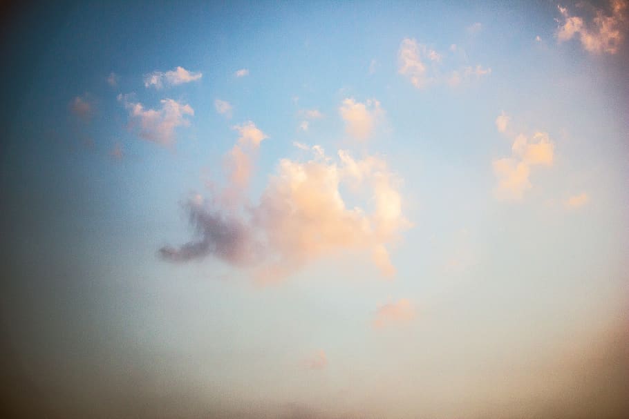 lake, forest, sky, cloud, clouds, sunshine, sea, blue, pink HD wallpaper
