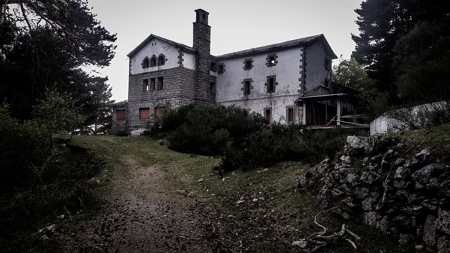 Photo of an Abandoned Concrete House, abandoned building, architecture HD wallpaper