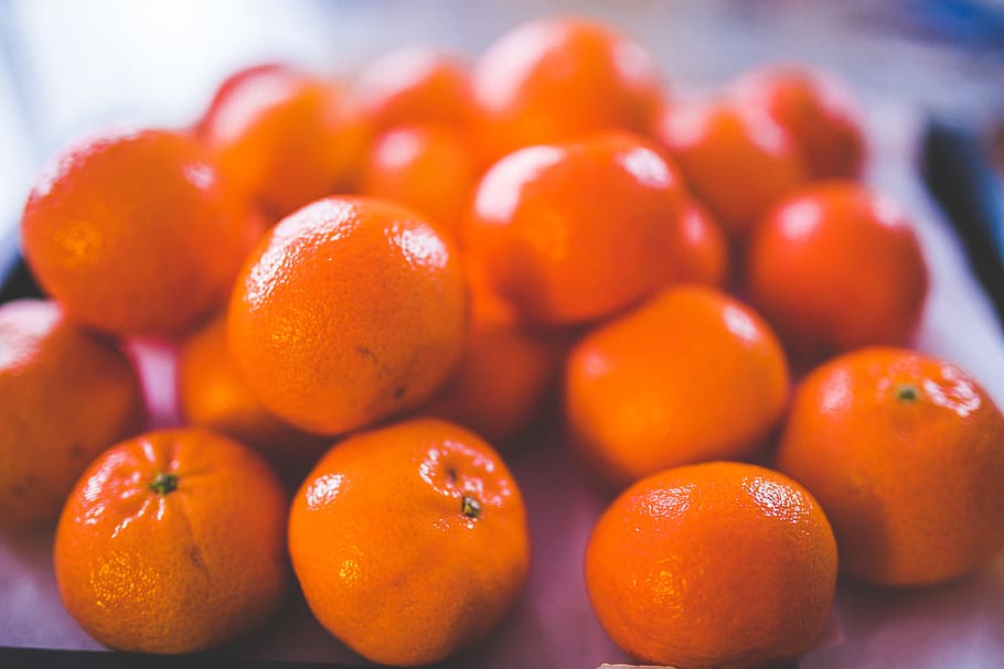Shallow Focus Photography of Orange Fruits, citrus fruit, close-up