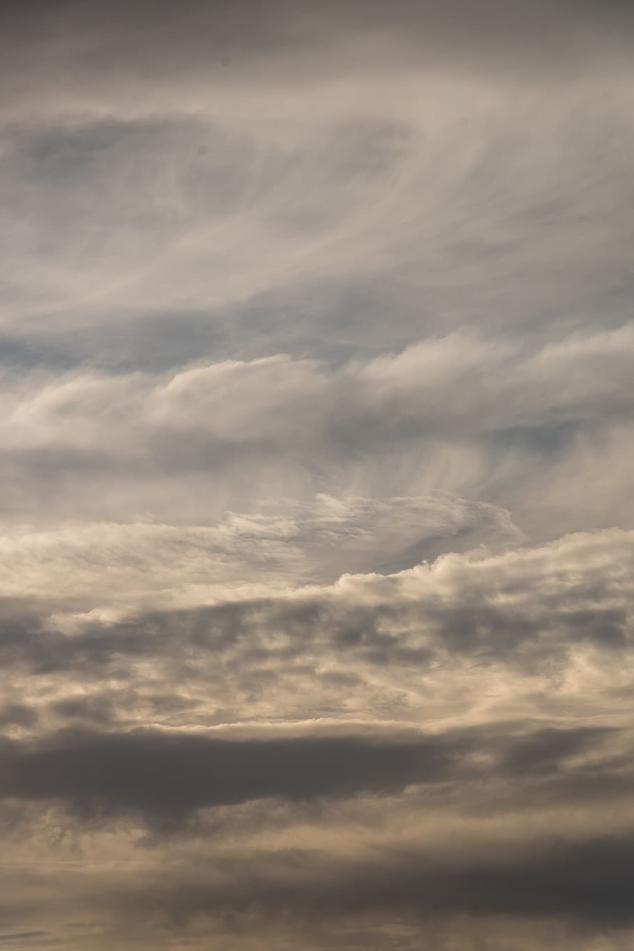 clouds, white, grey, cloudscape, delicate, layers, pattern HD wallpaper