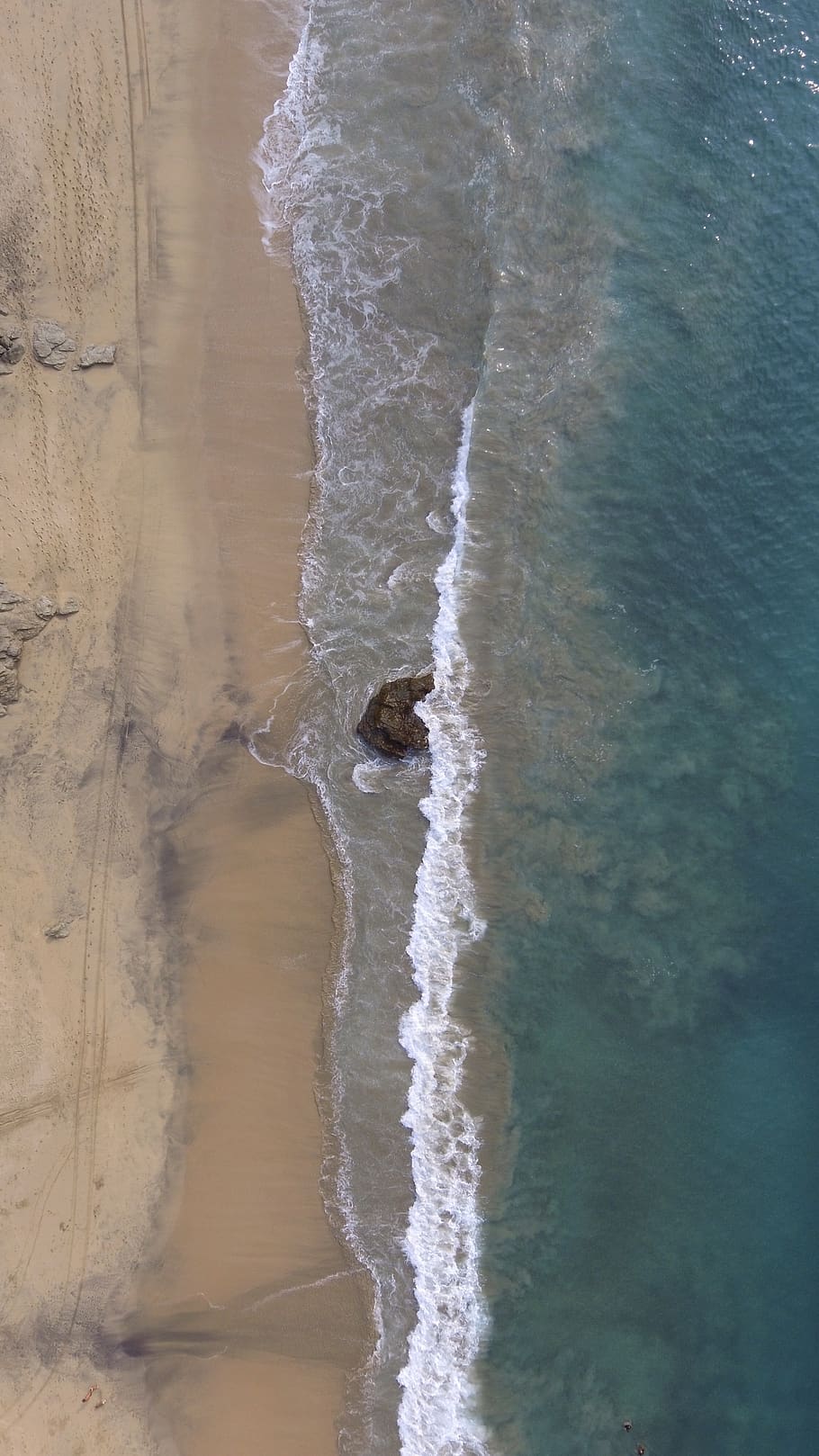 mazunte, mexico, playa, olas, drone, oaxaca, sea, motion, water, HD wallpaper