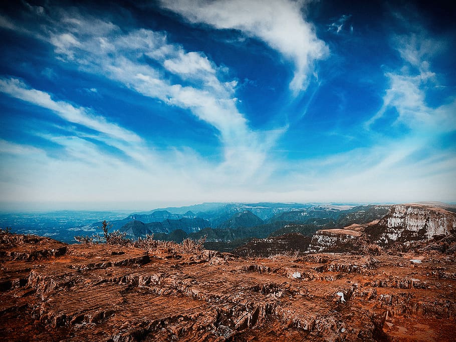 brazil, morro da igreja, cloud, peak, mountain, santa catarina, HD wallpaper