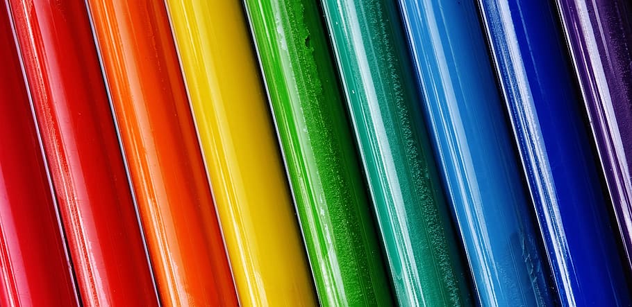 Closeup Photo of Assorted-color Rods, art, artistic, background HD wallpaper