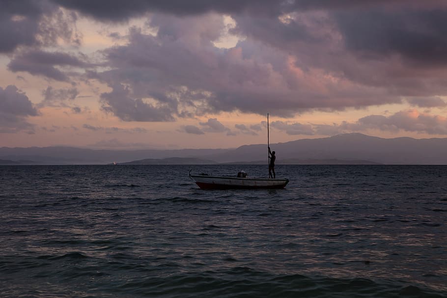 sky, nautical vessel, water, cloud - sky, sea, transportation HD wallpaper