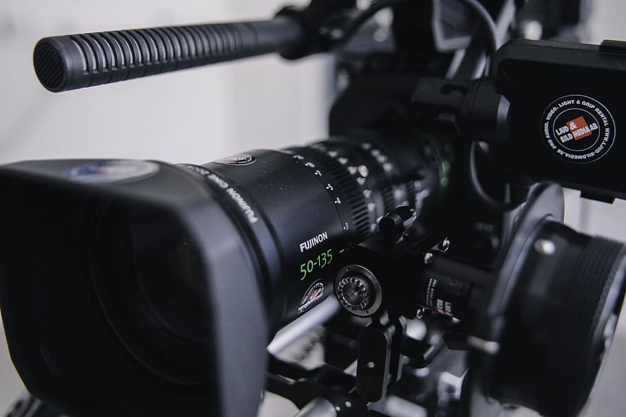 black shooting camera, electronics, video camera, digital camera HD wallpaper