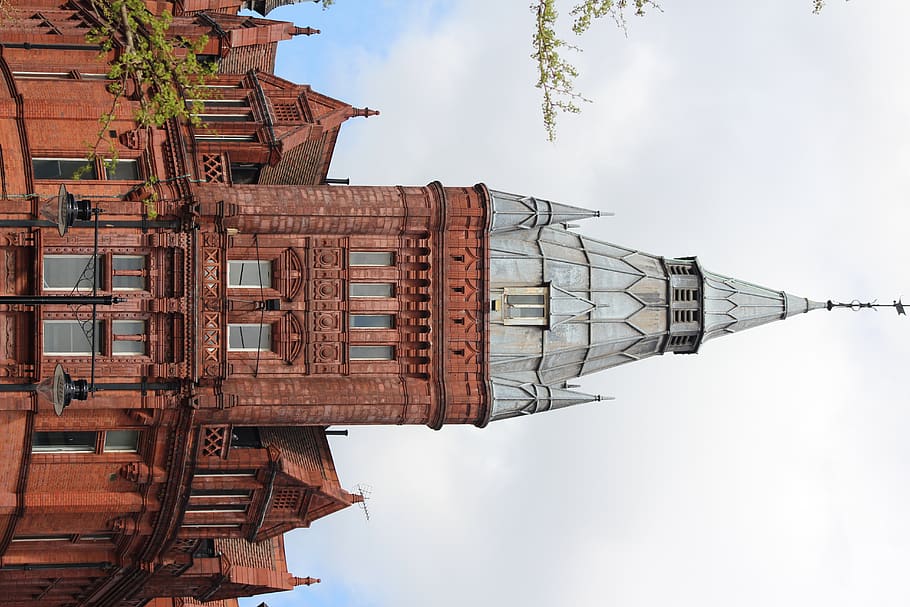 building, architecture, tower, spire, steeple, nottingham, united kingdom HD wallpaper