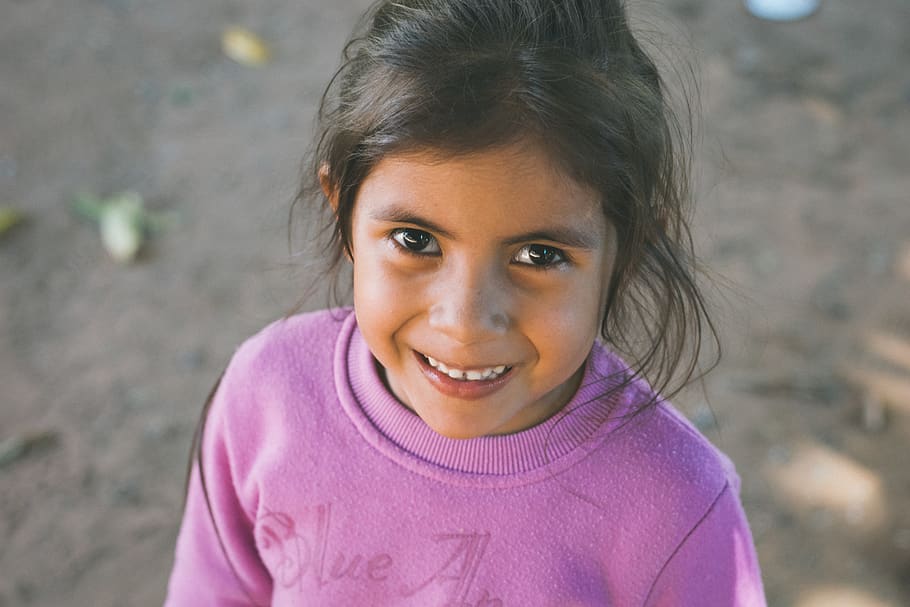 paraguay, lambare, portrait, looking at camera, smiling, child HD wallpaper
