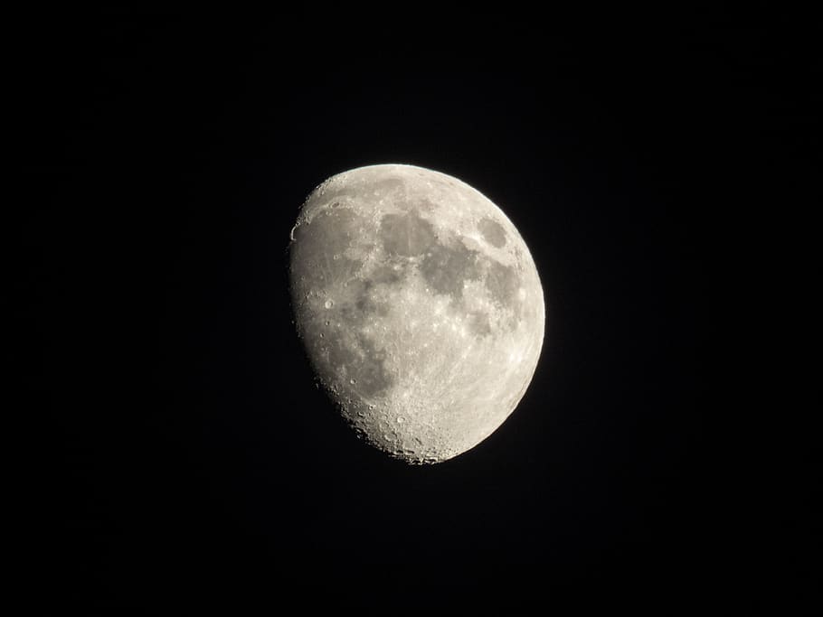 moon, dark, night, sky, space, astronomy, moon surface, beauty in nature HD wallpaper