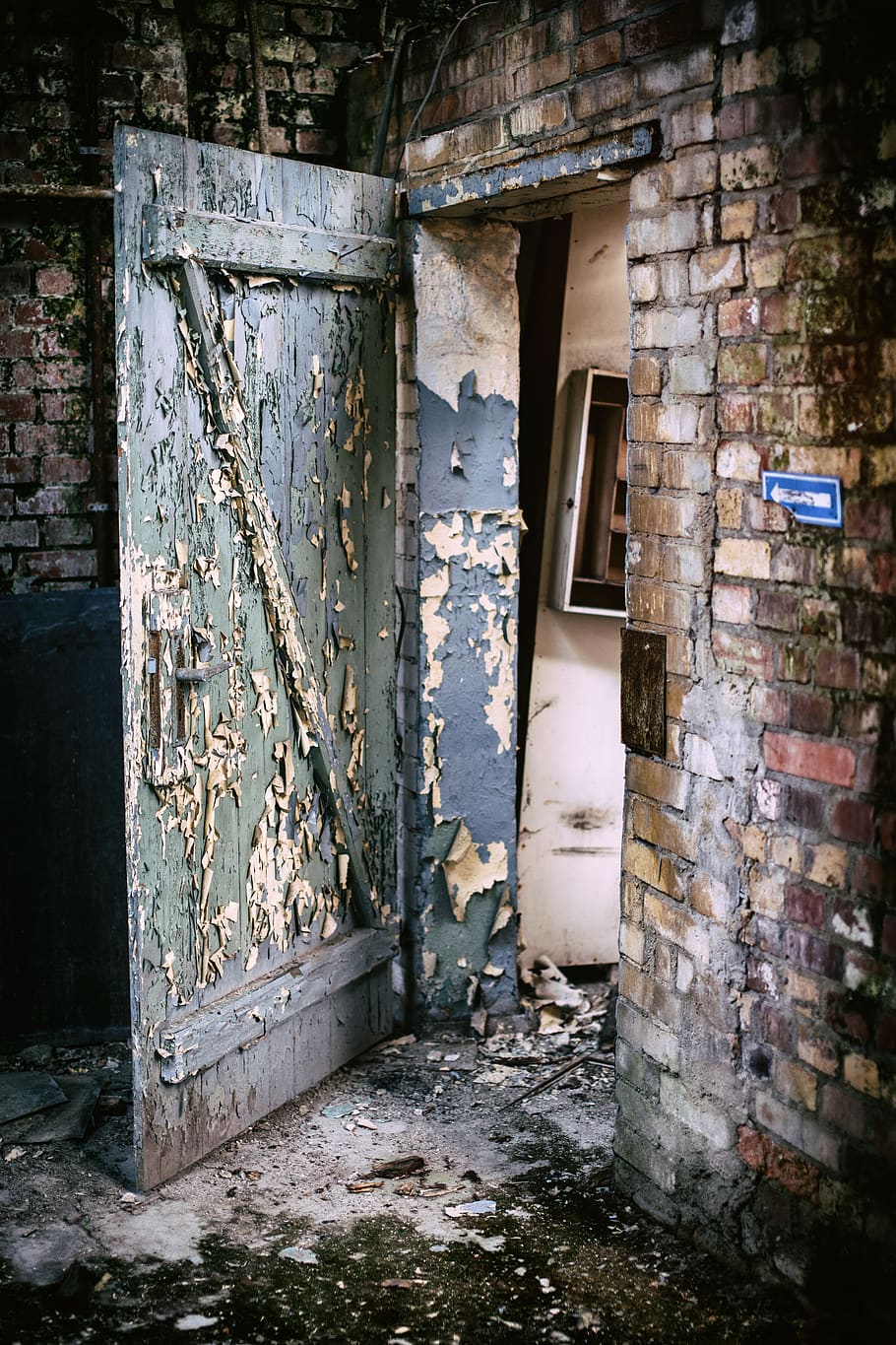 opened wooden door, architecture, abandoned, built structure HD wallpaper