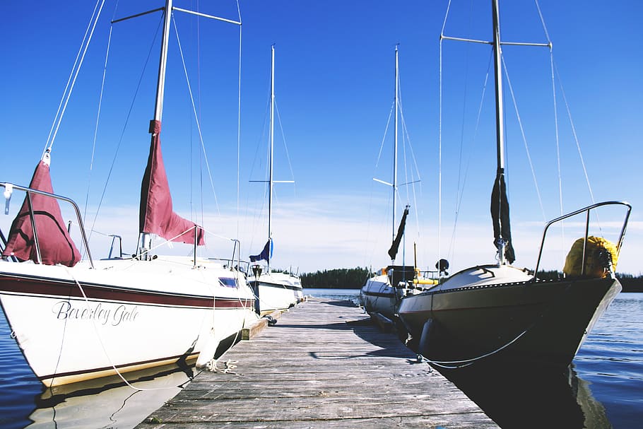 Yachts at Dock, various, boat, boating, boats, sailing, transportation HD wallpaper