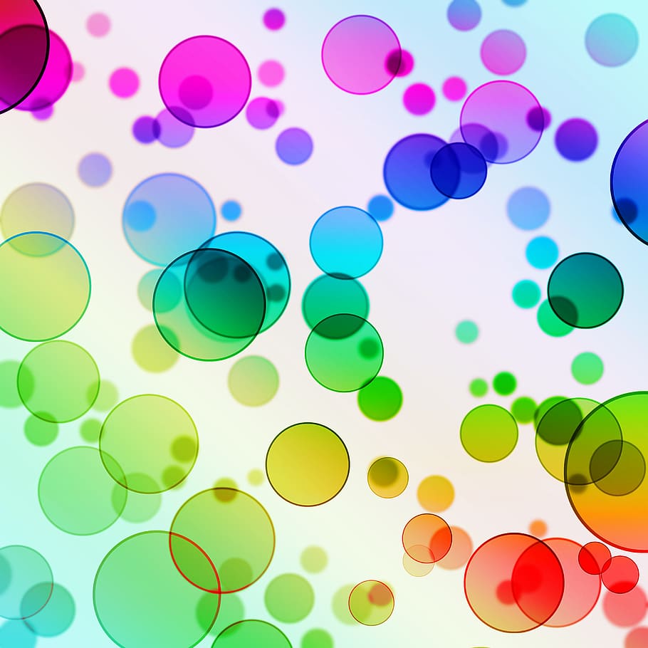 con2011, abstract, background, beautiful, bright, bubbles, circles HD wallpaper