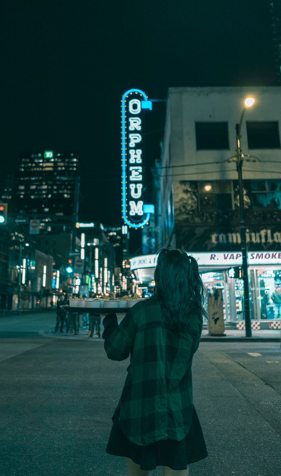 person walking in front storefront, human, pedestrian, clothing HD wallpaper