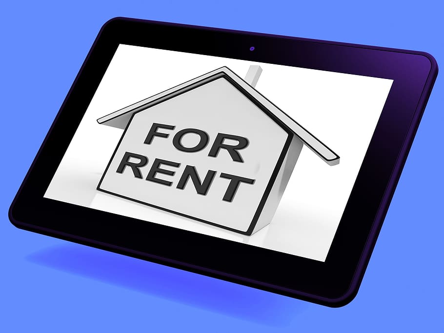 For Rent House Tablet Meaning Property Tenancy Or Lease, apartment