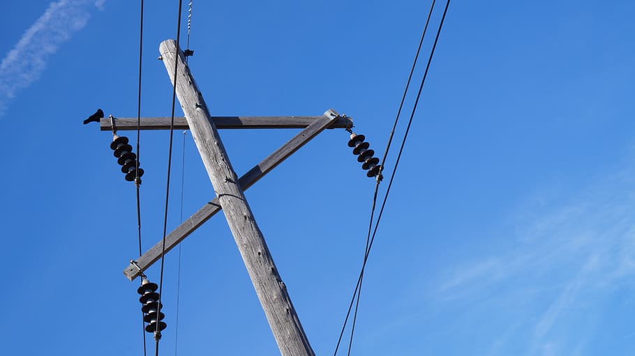 spring, summer, clear, clouds, electrician, wire, on, photo HD wallpaper