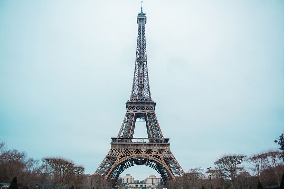 Eiffel Tower, Paris, architecture, sky, built structure, travel destinations HD wallpaper