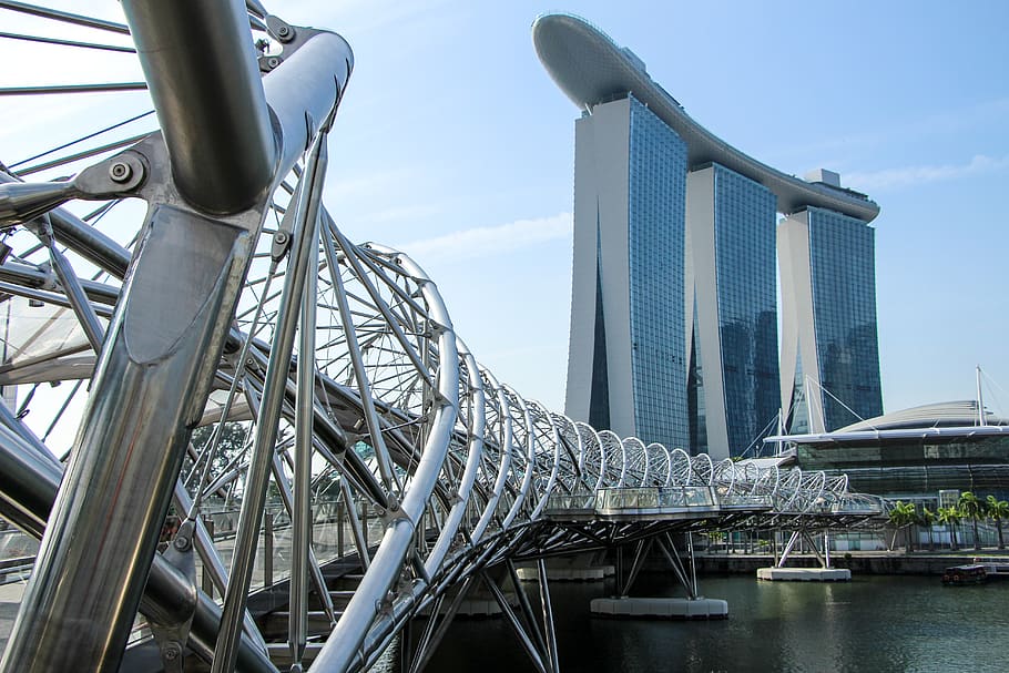 singapore, building, arquitecture, structure, metal, concrete HD wallpaper