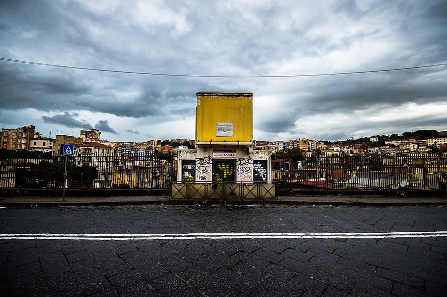 italy, naples, Bridge, napoli, italia, cloud - sky, architecture HD wallpaper
