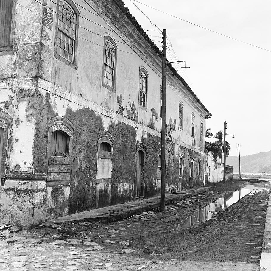 brazil, paraty, building, old, colonial, latin, america, sea, HD wallpaper