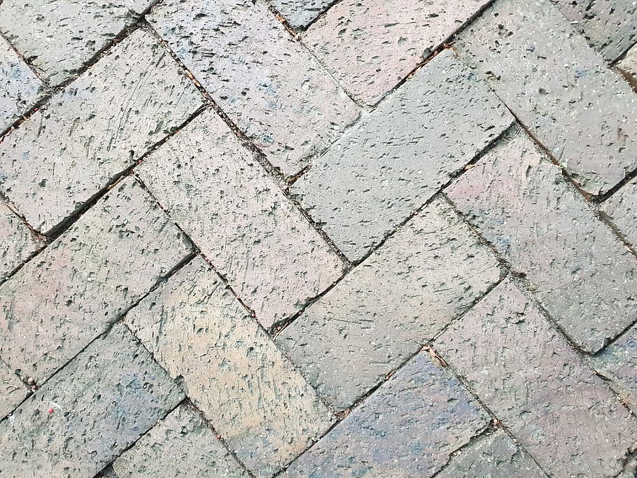paving, texture, bricks, herringbone, full frame, backgrounds HD wallpaper