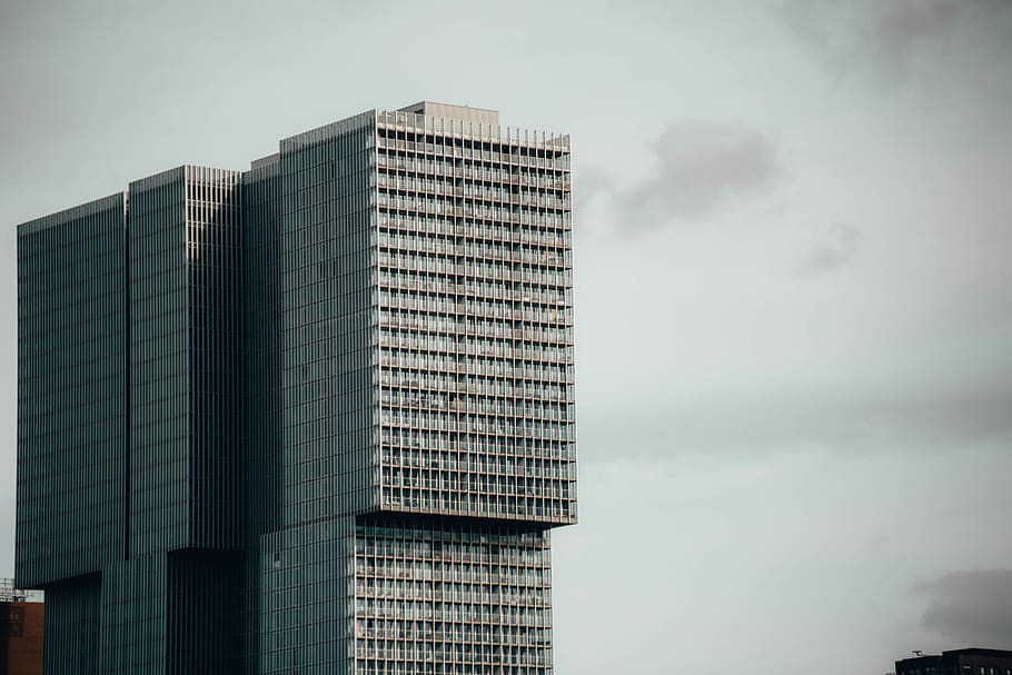 building exterior, sky, architecture, built structure, office building exterior HD wallpaper
