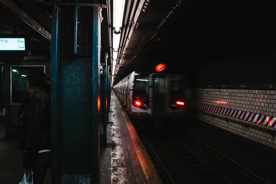 train close-up photography, vehicle, transportation, terminal HD wallpaper