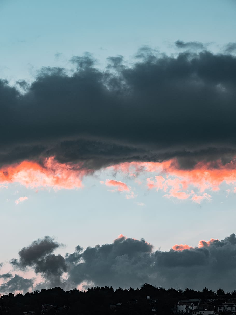 golden hour, sky, nature, weather, outdoors, cloud, cumulus, sunset HD wallpaper