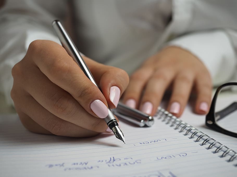 office, work, business, write, calligraphy, fountain, pen, notebook HD wallpaper