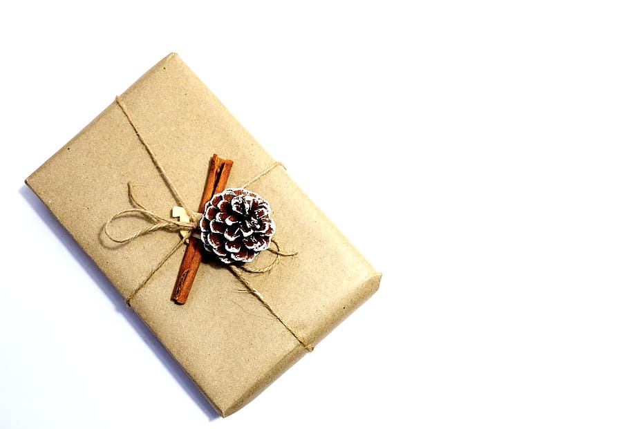 Brown Cinnamon, box, christmas present, container, craft, design HD wallpaper