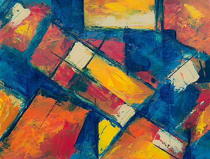 multicolored abstract painting, art, modern art, pattern, modern design HD wallpaper
